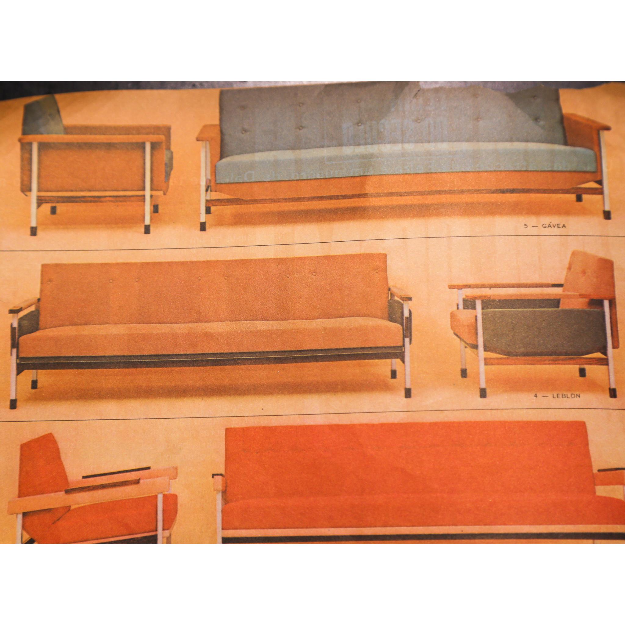 Sofá cama brasileño de mediados de siglo de Catalina S.A., c. 1960 en venta 4