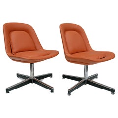 Brasilianisches Mid-Century-Set aus zwei drehbaren Stühlen von Forma, ca. 1970er Jahre