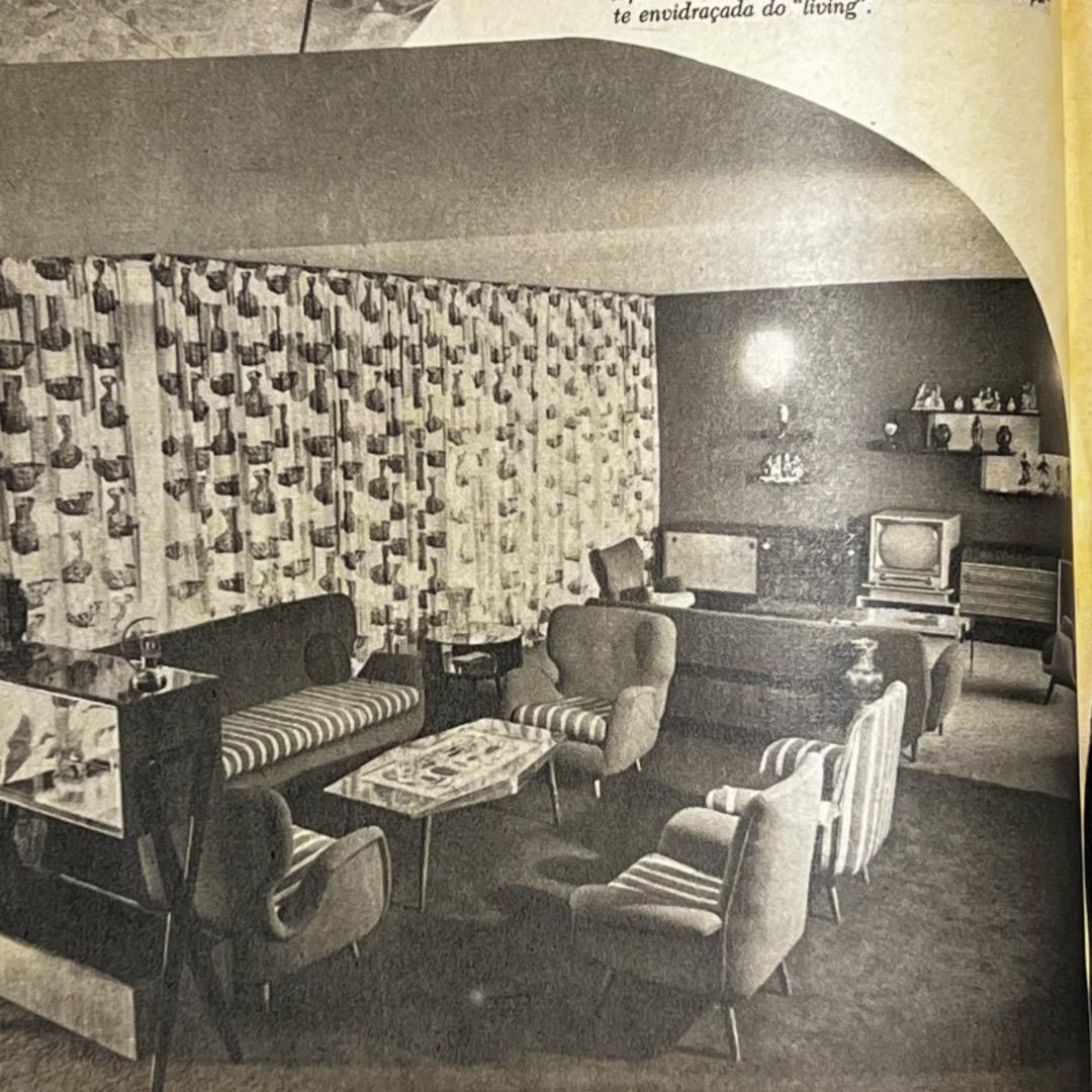 Canapé brésilien du milieu du siècle en bois dur, cuir et tissu par Carlo Hauner années 1950 en vente 9