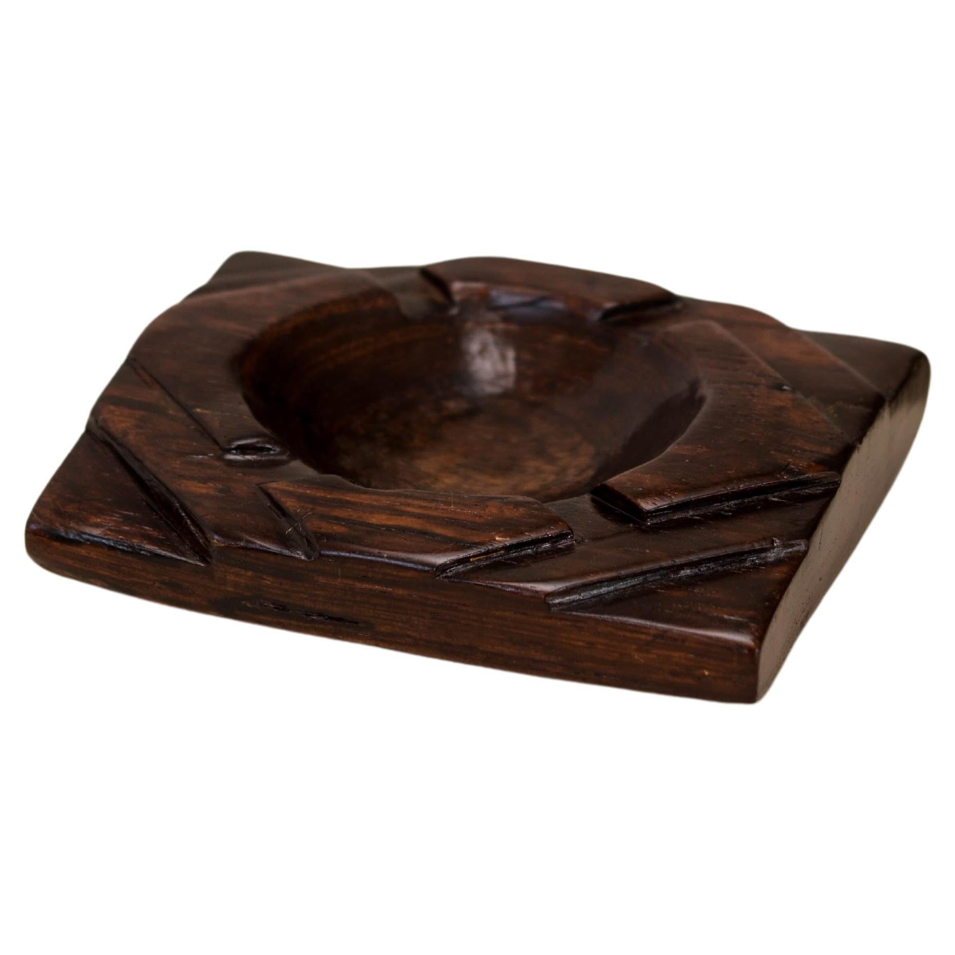 Brazilian Midcentury Ashtray in Rosewood, c. 1970 For Sale