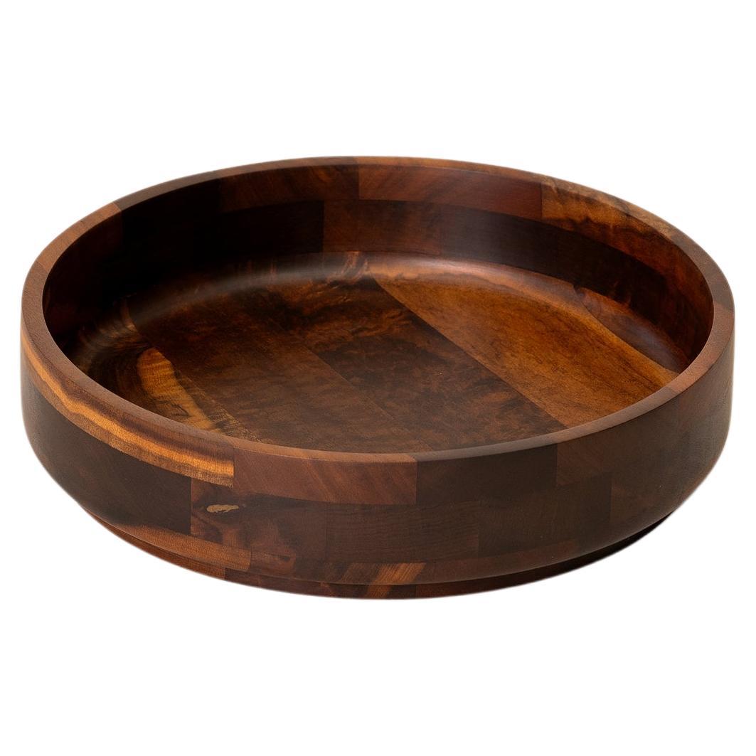 Brazilian Midcentury Centerpiece Bowl in Noble Wood, c. 1970 For Sale
