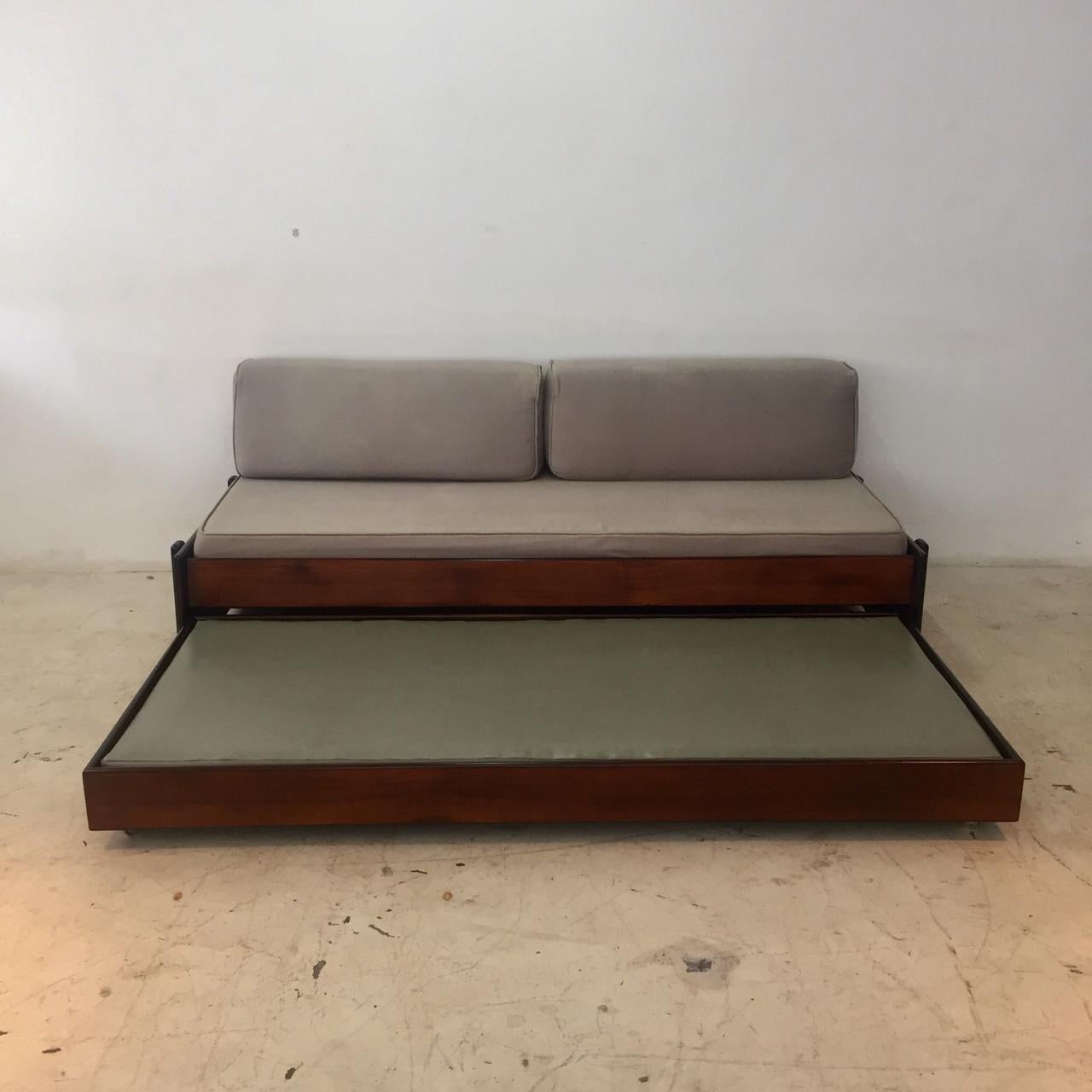 Mid-Century Modern Brazilian Midcentury, Daybed in Rosewood, Celina Zilberberg, circa 1950