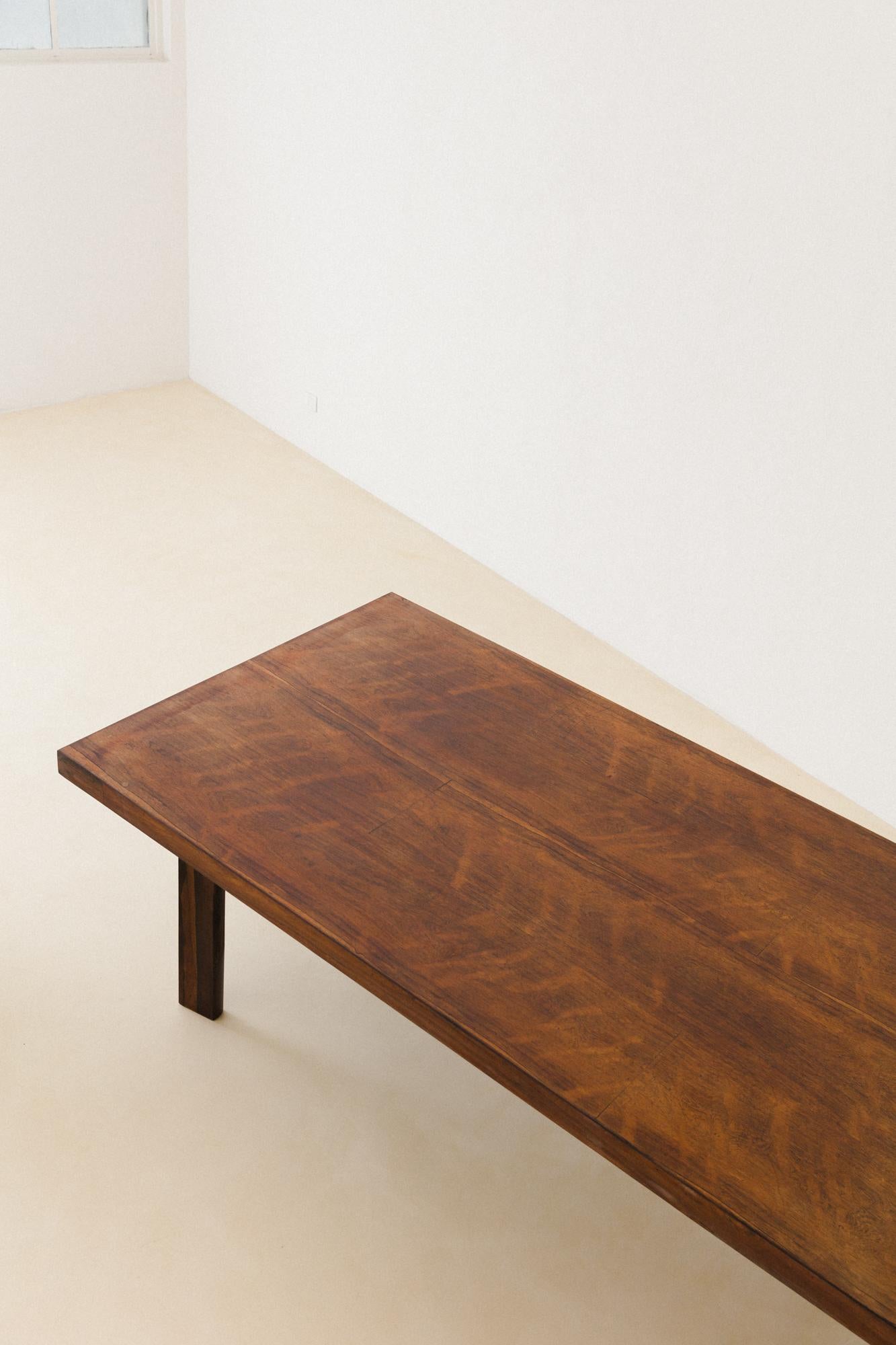 Brazilian Midcentury Dining Table in Rosewood, Unknown Designer, 1960s For Sale 4