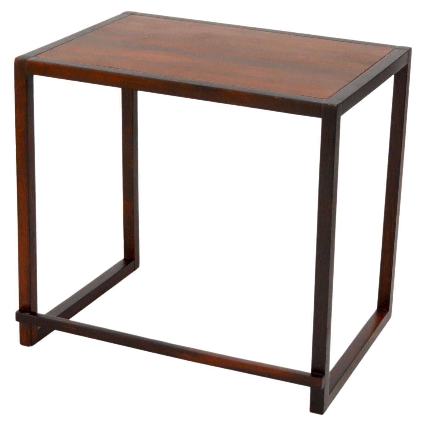 Brazilian Mid-century Side Table in Rosewood For Sale