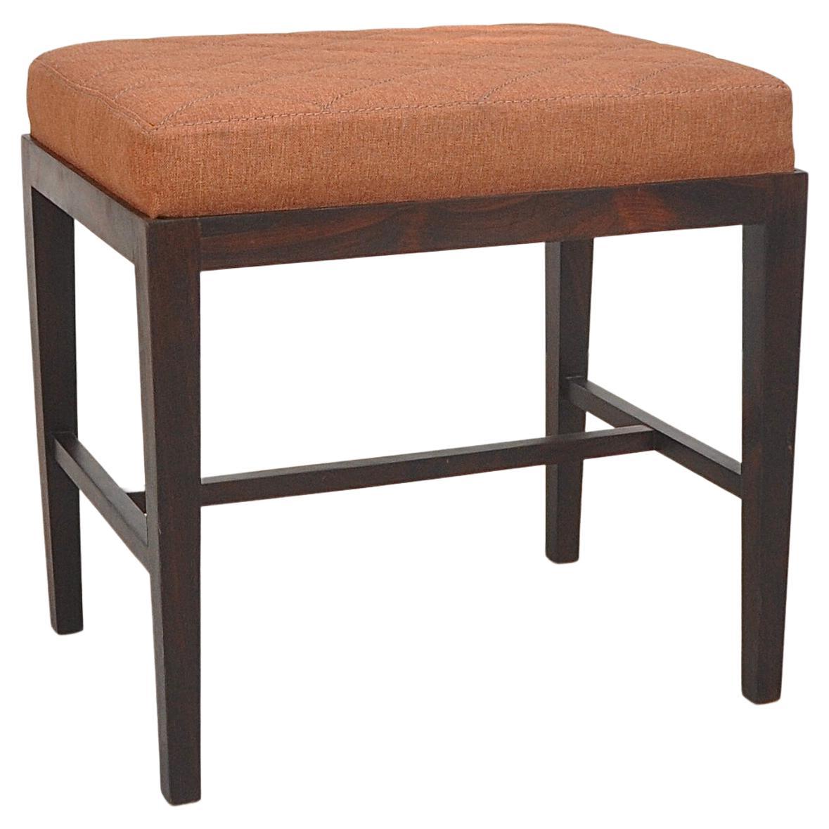 Brazilian Mid-century Stool in Rosewood For Sale