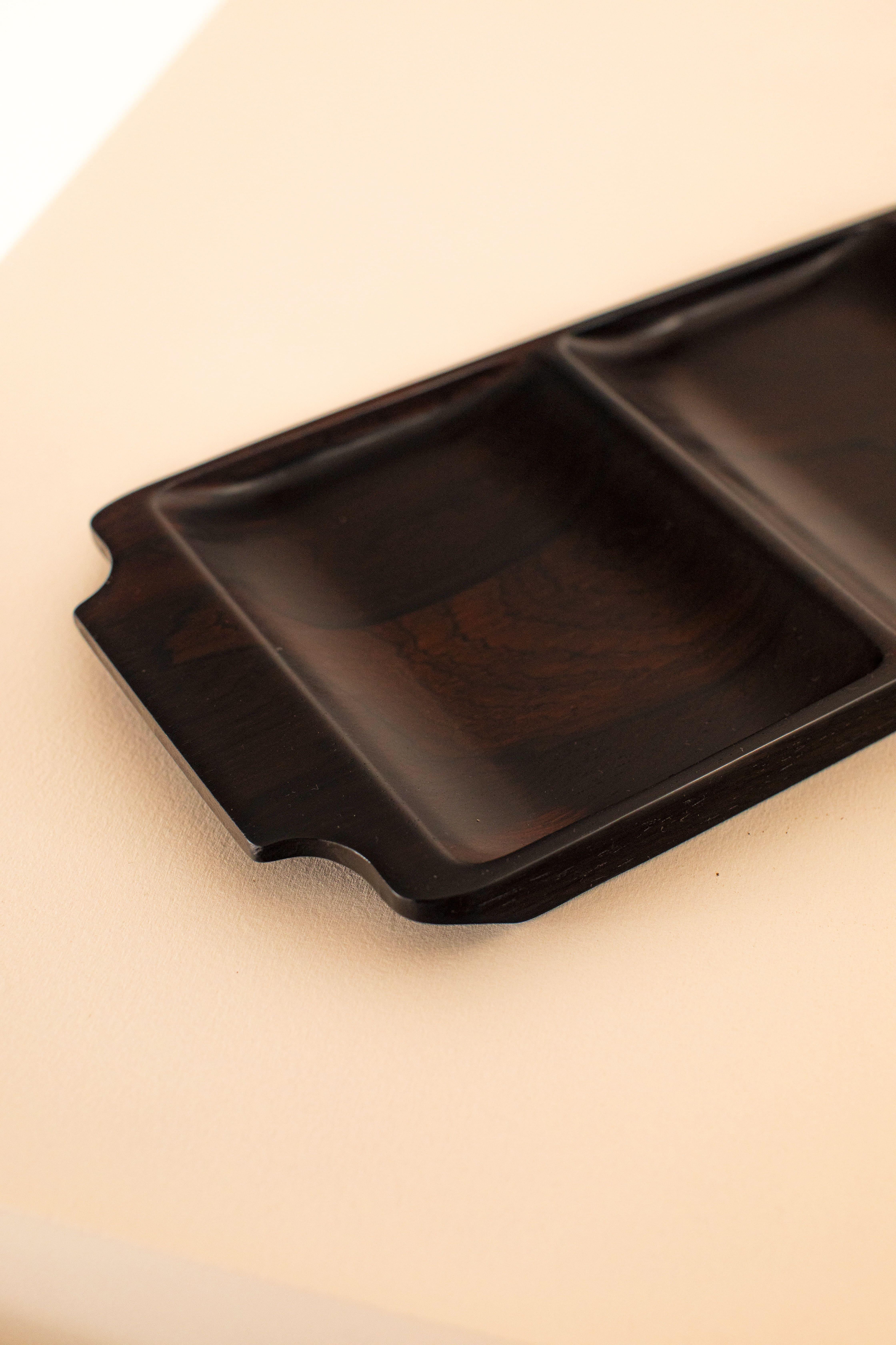 Mid-Century Modern Brazilian Midcentury Serving Tray in Rosewood by Casa Finland, c. 1970 For Sale