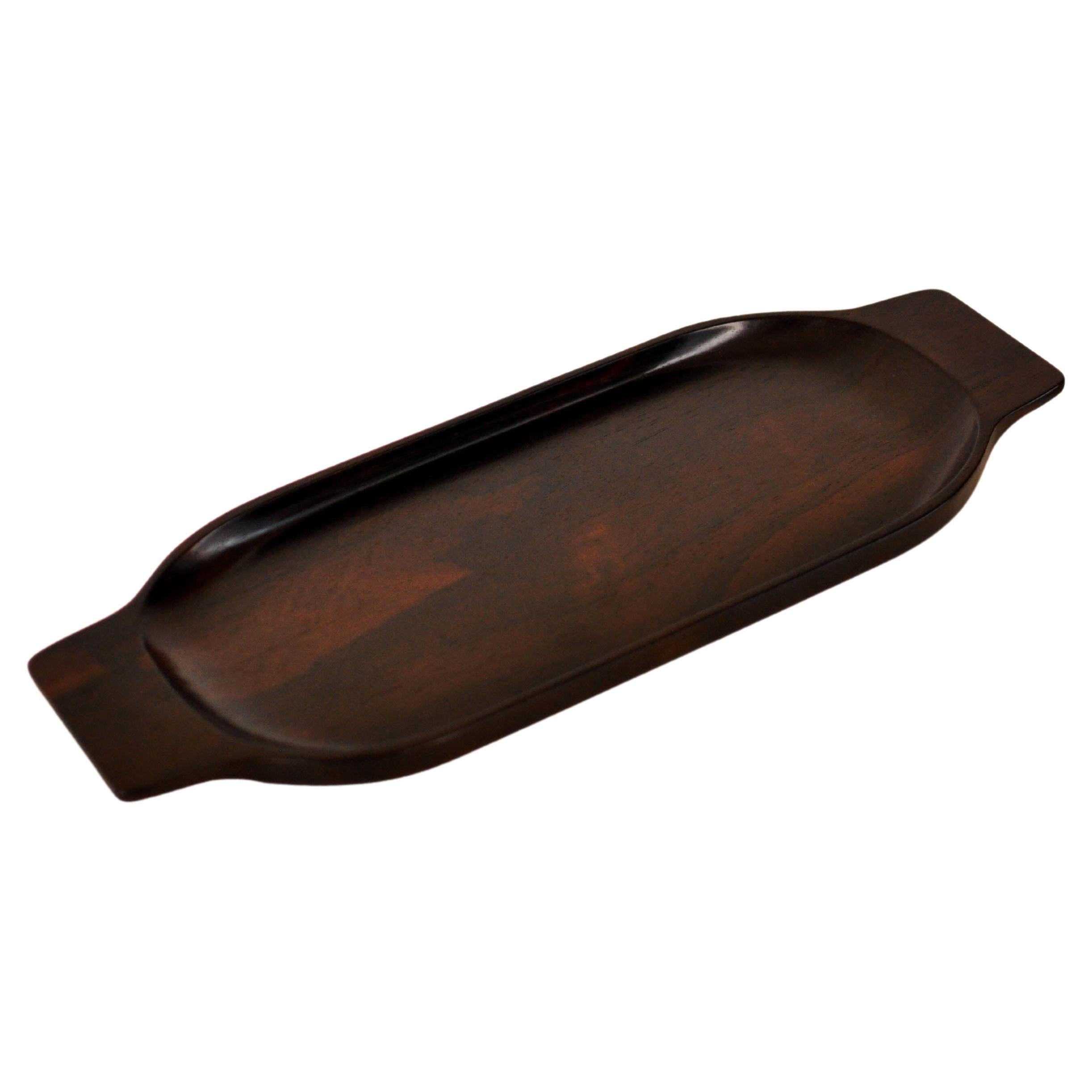Brazilian Midcentury Serving Tray in Rosewood by Casa Finland, c. 1970