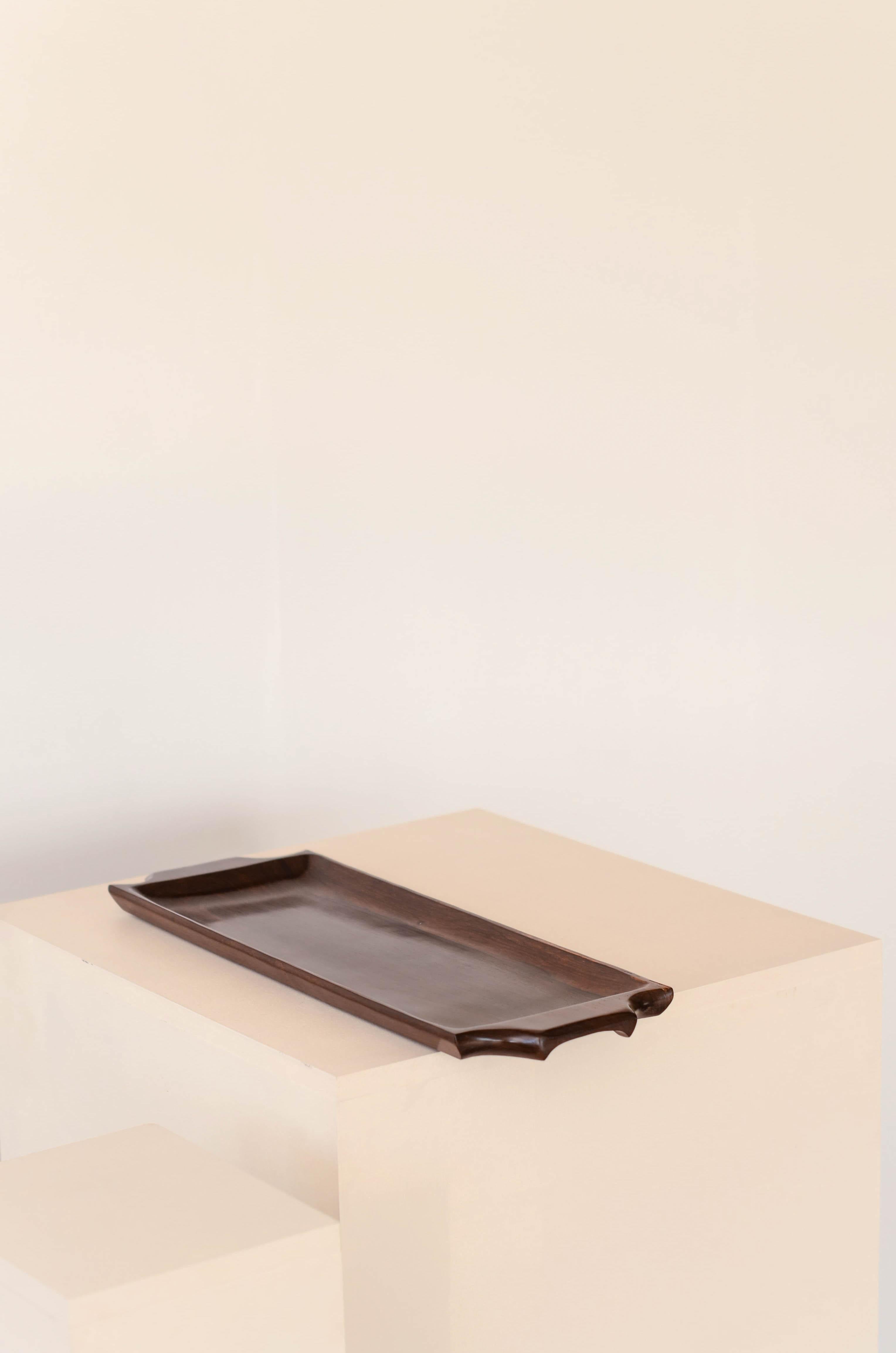 Mid-Century Modern Brazilian Midcentury Serving Tray in Rosewood, c. 1970 For Sale