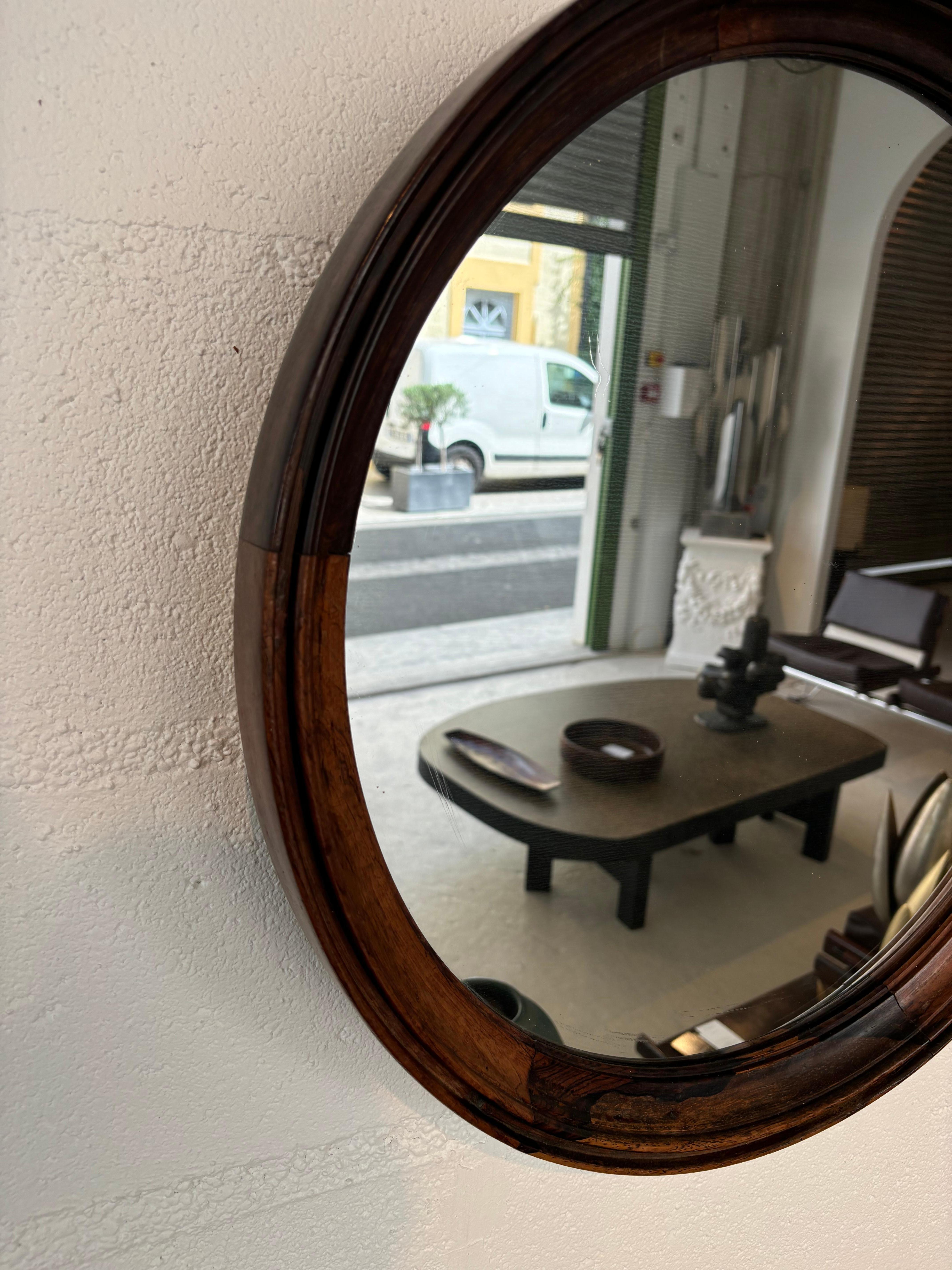Brazilian mirror attributed to Sergio Rodrigues In Good Condition For Sale In SAINT-OUEN-SUR-SEINE, FR