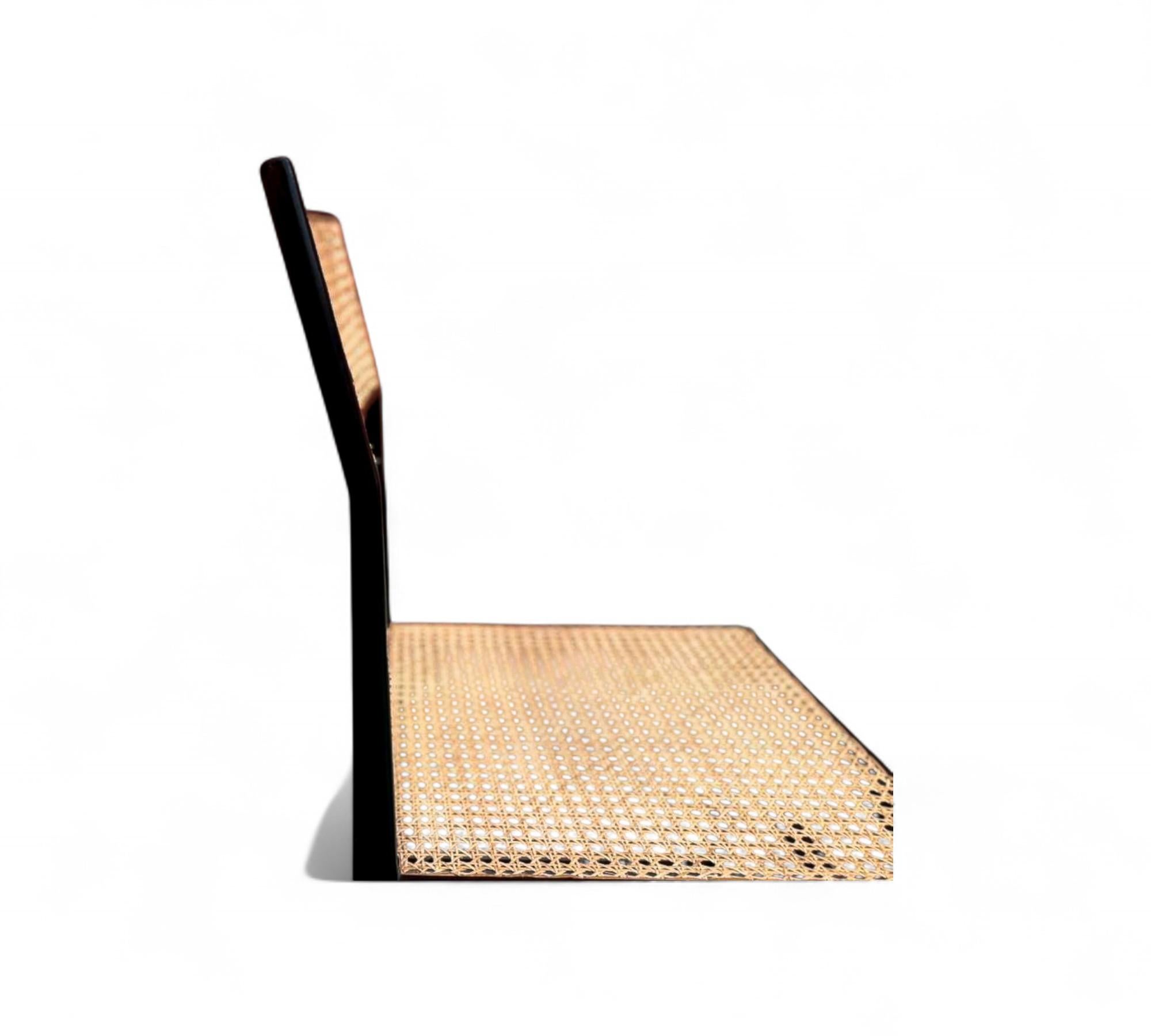 Chaise d'appoint moderne brésilienne en bois dur et cannage, Joaquim Tenreiro, années 1950 en vente 4