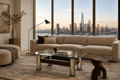Brazilian Modern “Amelia” Coffee Table in Rosewood & Chrome, Sergio Rodrigues