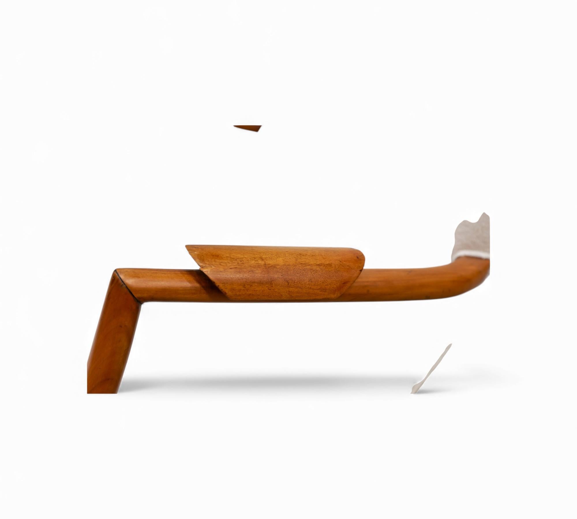 Brazilian Modern Armchair in Caviuna & Boucle by Giuseppe Scapinelli, 1950s in vendita 5