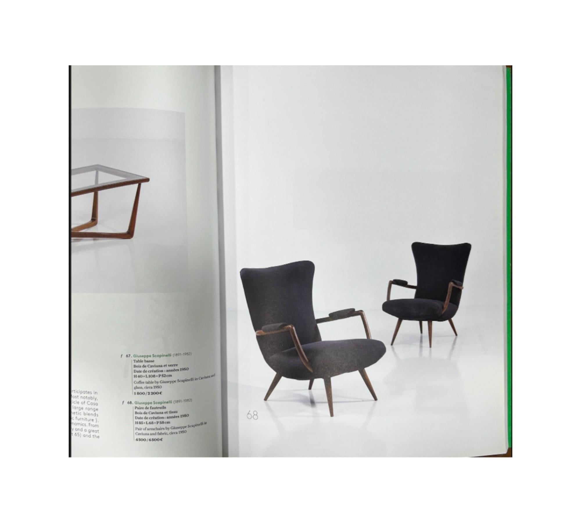 Brazilian Modern Armchair in Caviuna & Boucle by Giuseppe Scapinelli, 1950s in vendita 8