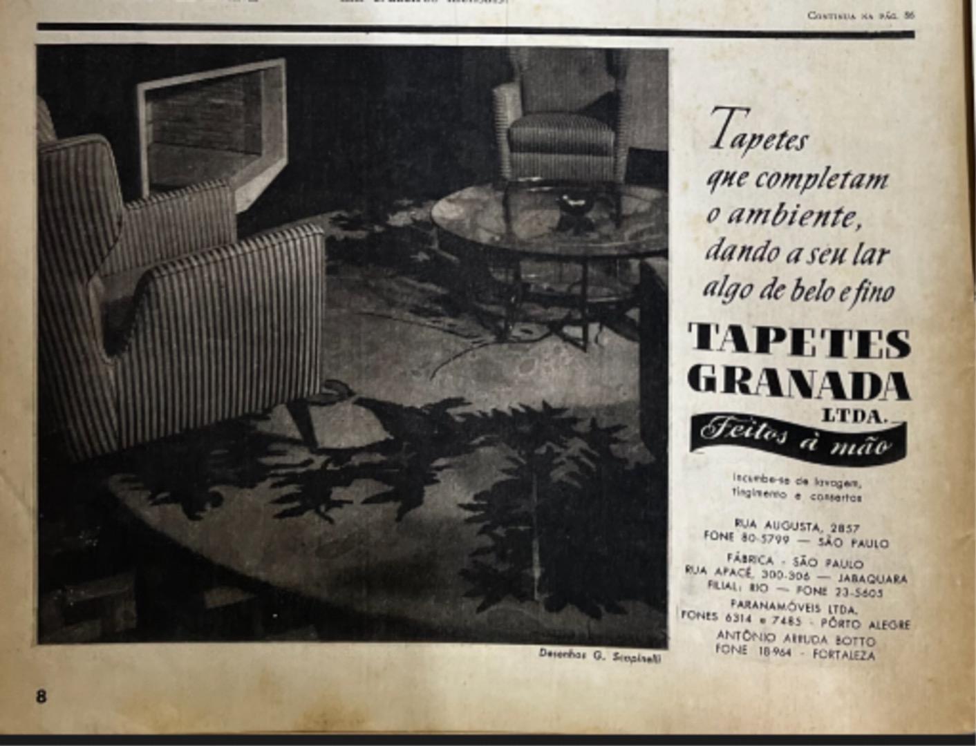 Brasilianischer moderner Sessel aus Hartholz, braunes Leder, G. Scapinelli, 1950er Jahre im Angebot 8