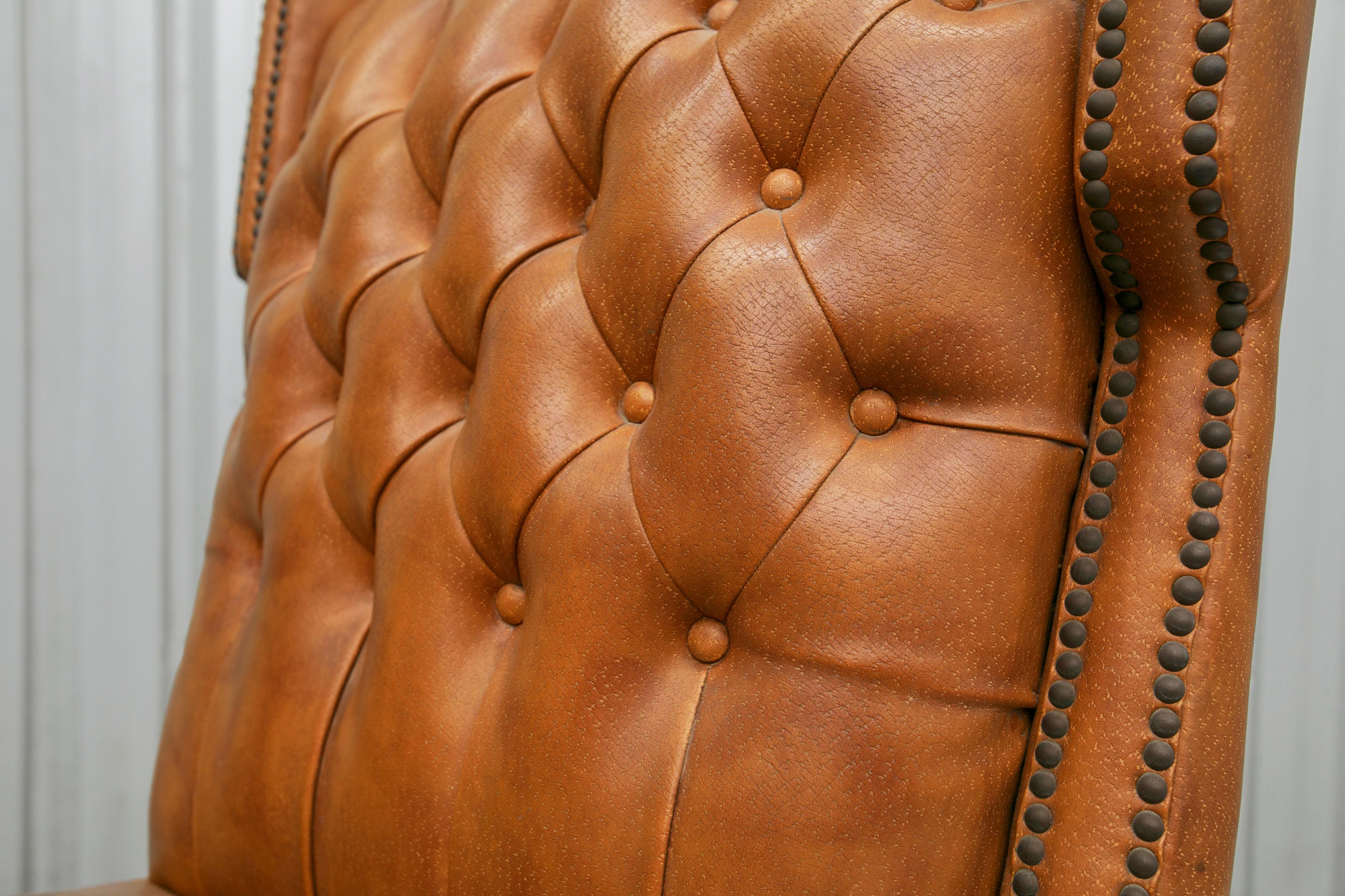 Brazilian Modern Armchair in Hardwood, Brown Leatherette, G. Scapinelli, 1950s For Sale 2