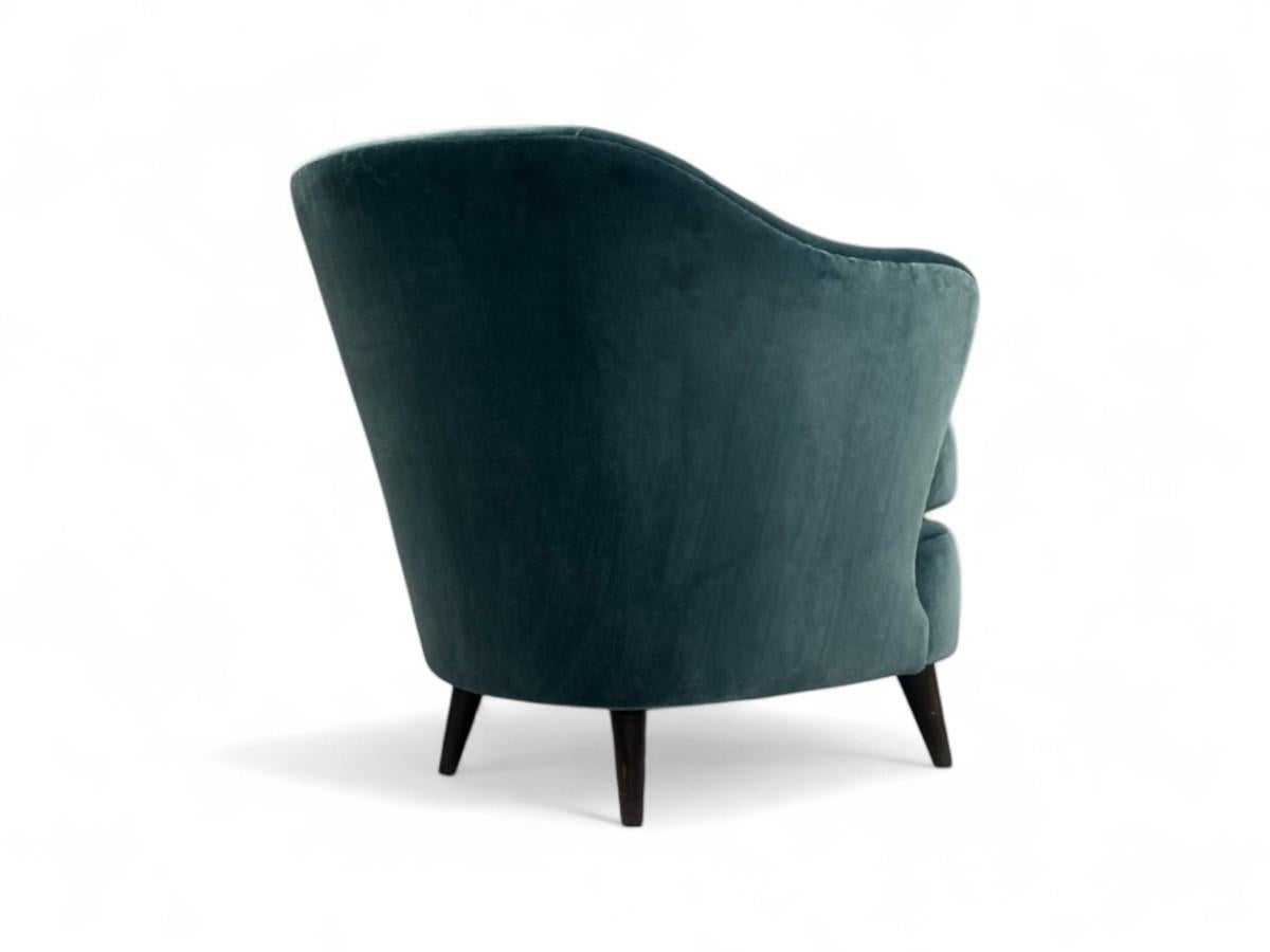 Sillón Moderno Brasileño en Madera Dura y Mohair, Joaquim Tenreiro, c. 1960 Moderno de mediados de siglo en venta