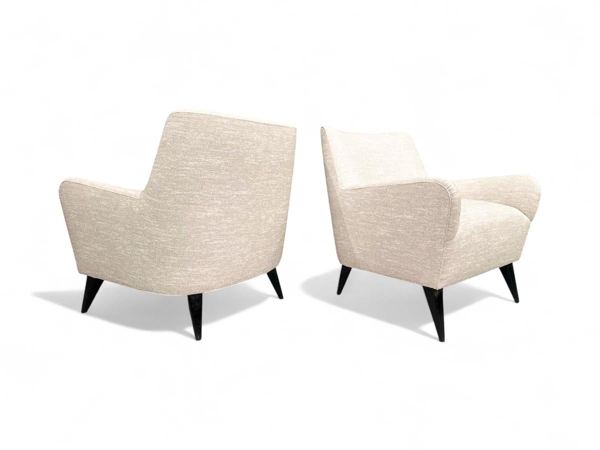 Brazilian Modern Armchairs in Hardwood, Joaquim Tenreiro, 1950s, Brazil For Sale 4