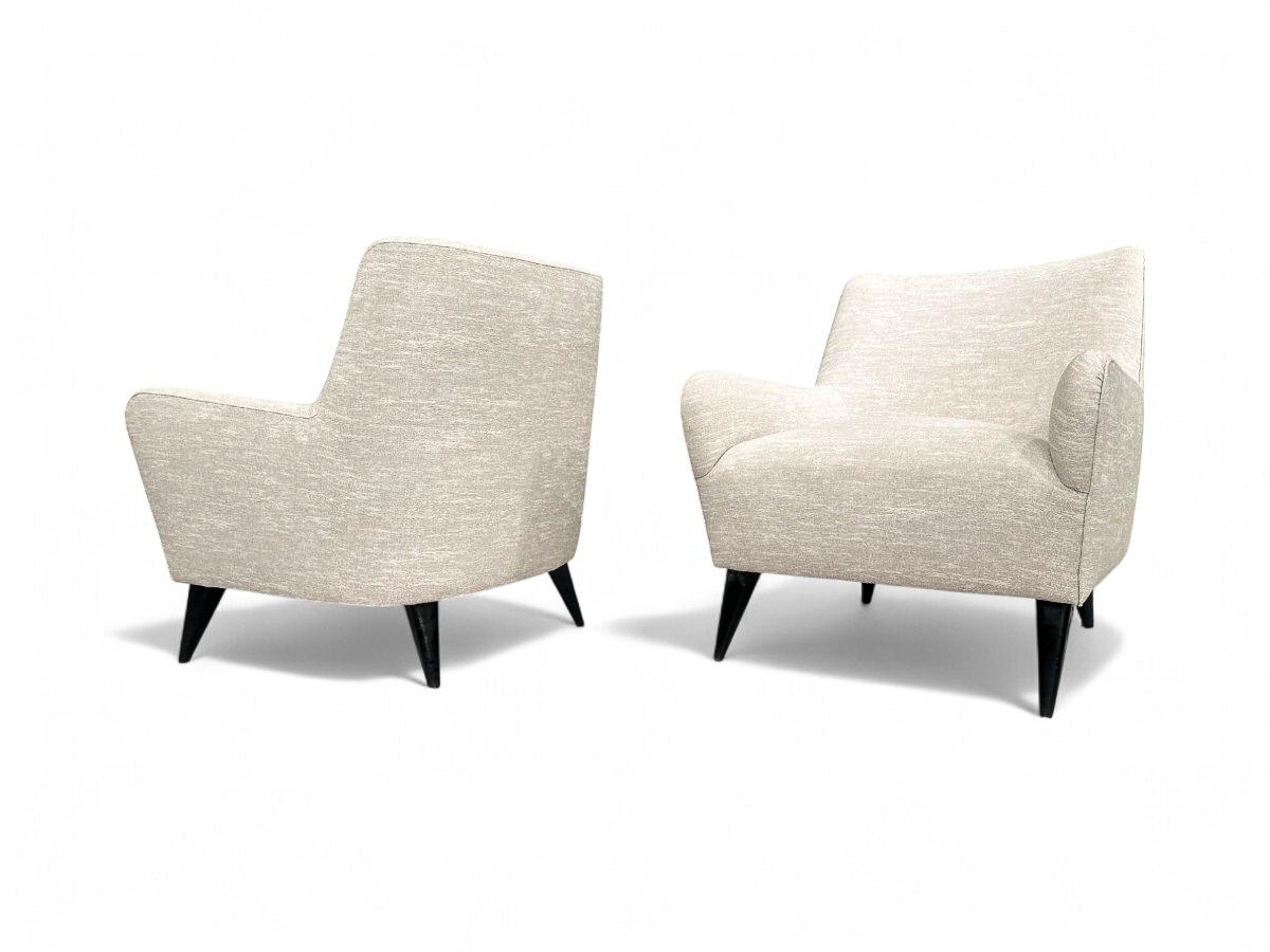 Brazilian Modern Armchairs in Hardwood, Joaquim Tenreiro, 1950s, Brazil For Sale 7