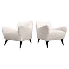 Brazilian Modern Armchairs in Hardwood, Joaquim Tenreiro, 1950s, Brazil
