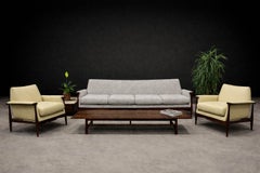 Brazilian Modern Armchairs in Hardwood & Leather, Liceu de Artes, Brazil, 1960s