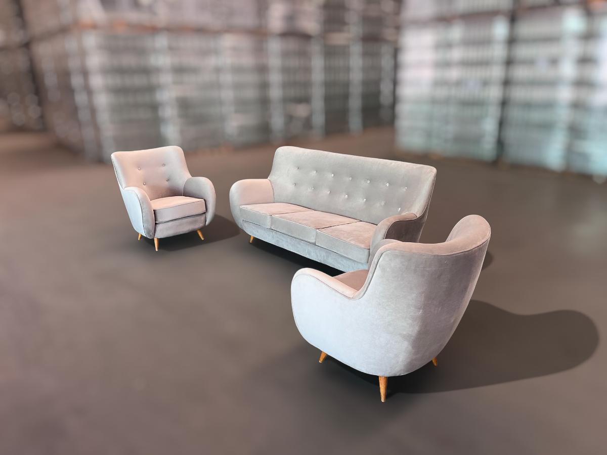 Fauteuils Modernes brésiliens en bois dur et Ultra suede, Giuseppe Scapinelli, 1950s en vente 6