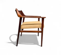 Sillones Modernos Brasileños de Madera Dura y Boucle Amarillo, Jorge Jabour, Brasil