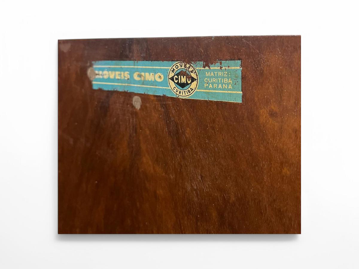 Brazilian Modern Armoire in Hardwood by Moveis Cimo, 1950s, Brazil en vente 6