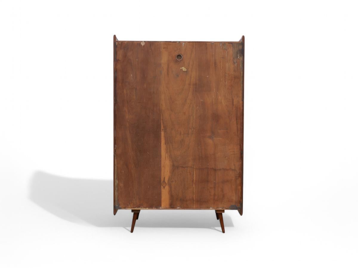Bois de feuillus Brazilian Modern Armoire in Hardwood by Moveis Cimo, 1950s, Brazil en vente