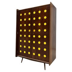 Vintage Brazilian Modern Armoire in Hardwood by Moveis Cimo, 1950s, Brazil
