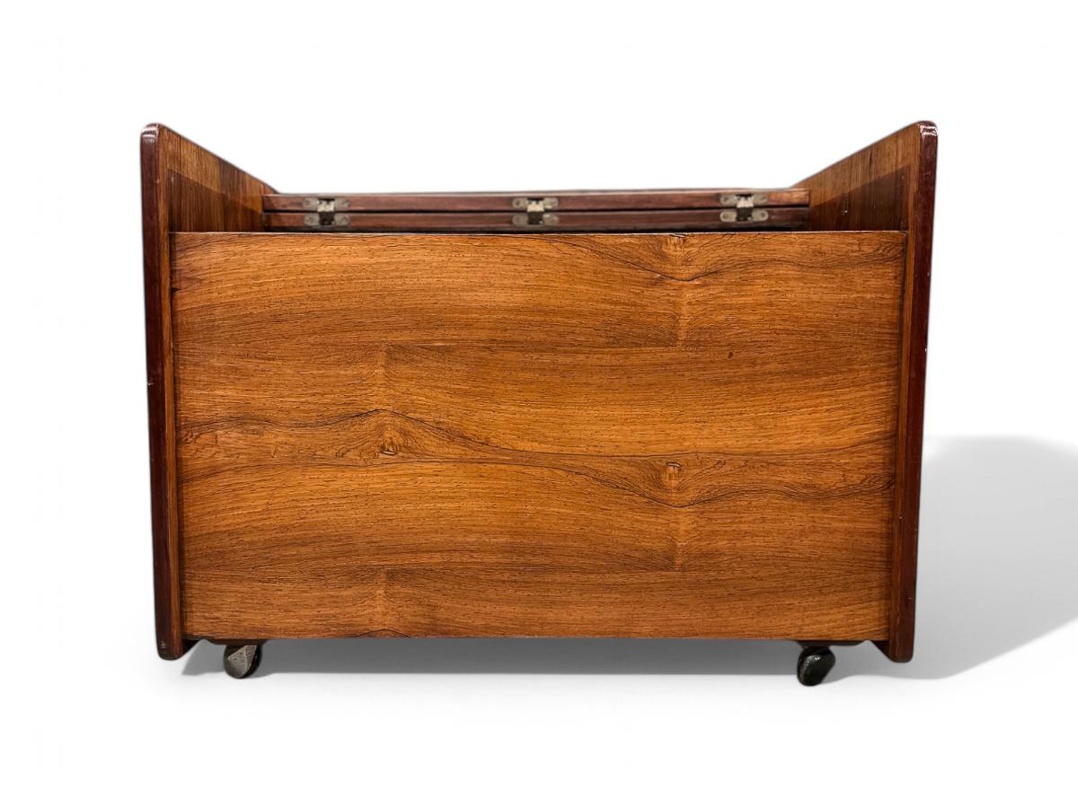 20th Century Brazilian Modern Bar Cart in Hardwood by Sergio Rodrigues, 1962, Brazil For Sale