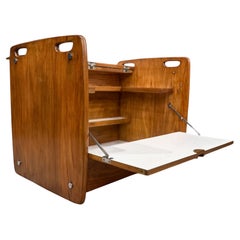 Carro de bar moderno brasileño en madera dura de Sergio Rodrigues para Oca, 1962, Brasil