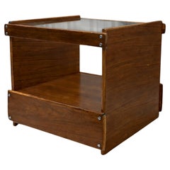 Brazilian Modern Bar Cart in Hardwood with Shelf by Sergio Rodrigues, c. 1960s