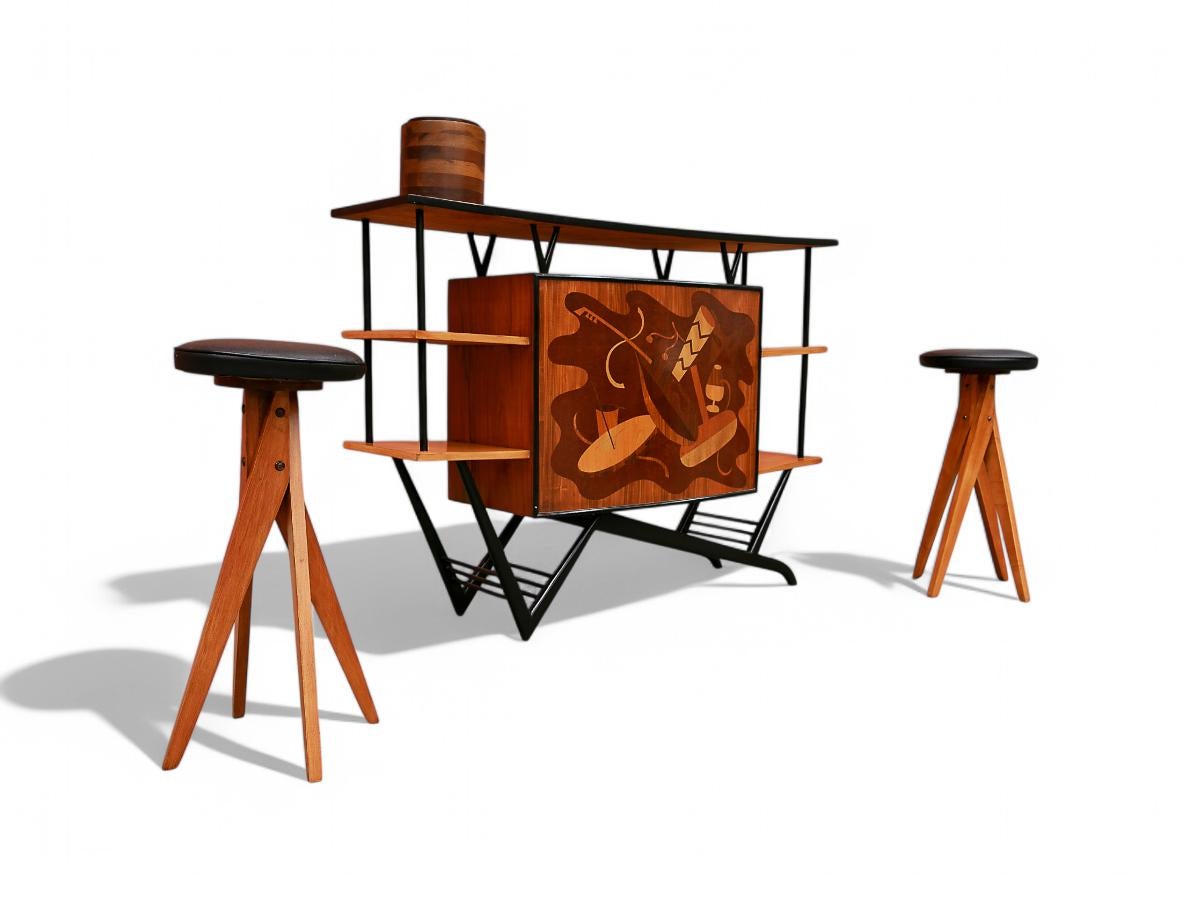 intarsio legno moderno