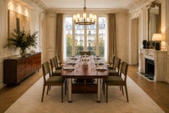 Brazilian Modern "Beg" Dining Table in Rosewood & Chrome, Sergio Rodrigues