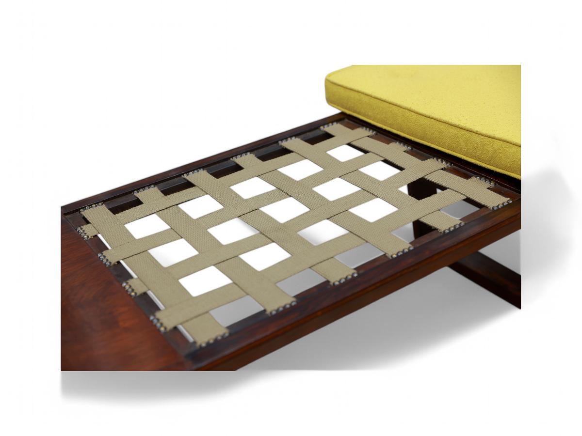 Brazilian Modern Bench in Hardwood, by Carlo Hauner for Forma, Brazil, c. 1950 2