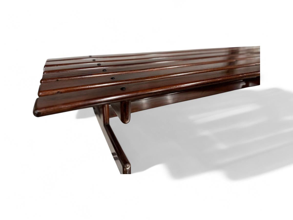 Falegnameria Panchina moderna brasiliana in legno duro di Jorge Jabour Mauad, anni '60 in vendita