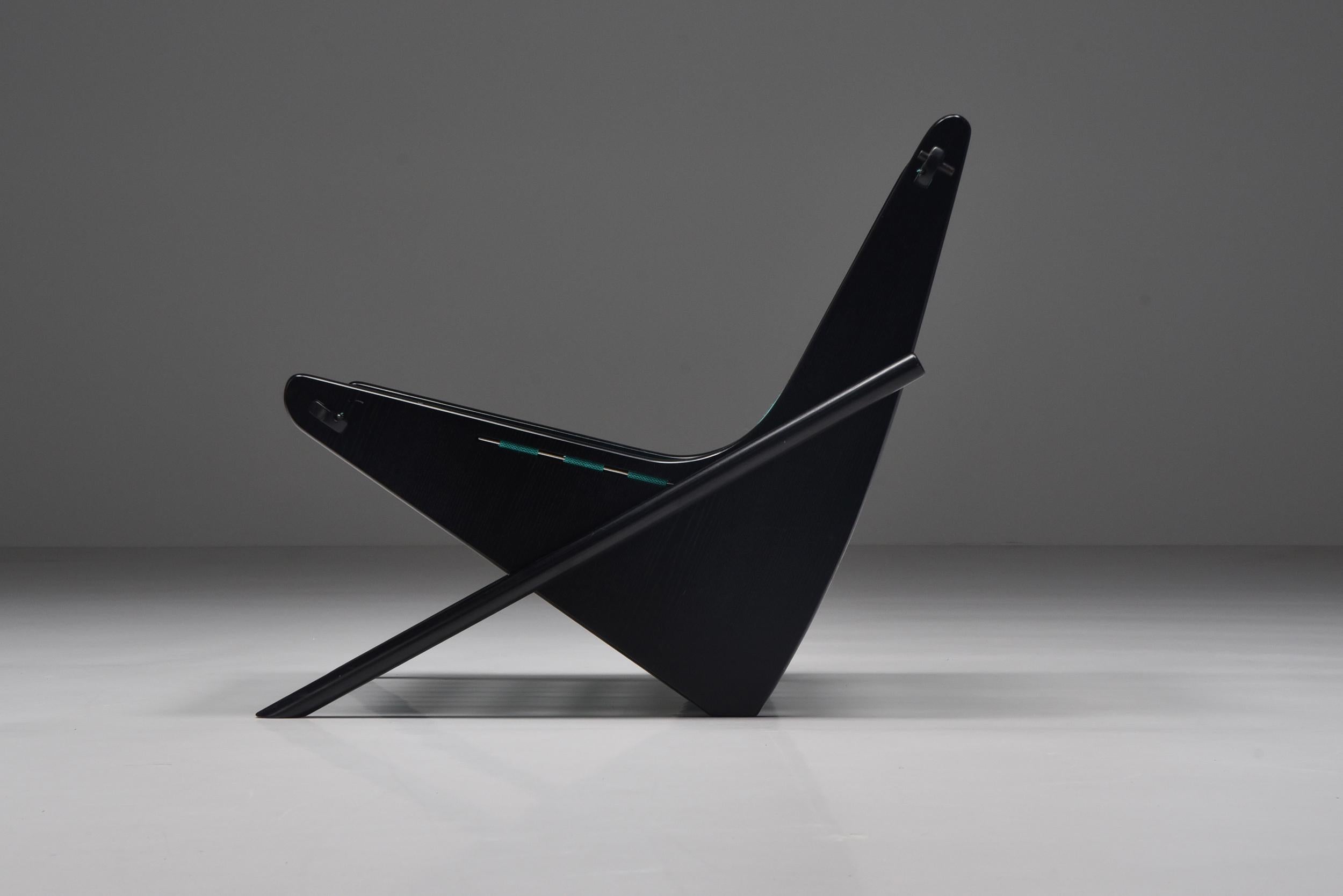 Italian Brazilian Modern 'Boomerang' Lounge Chair by Richard Neutra, Limited Edition