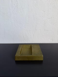 Cenicero moderno brasileño de bronce de Eveli Przepiorka, años 80