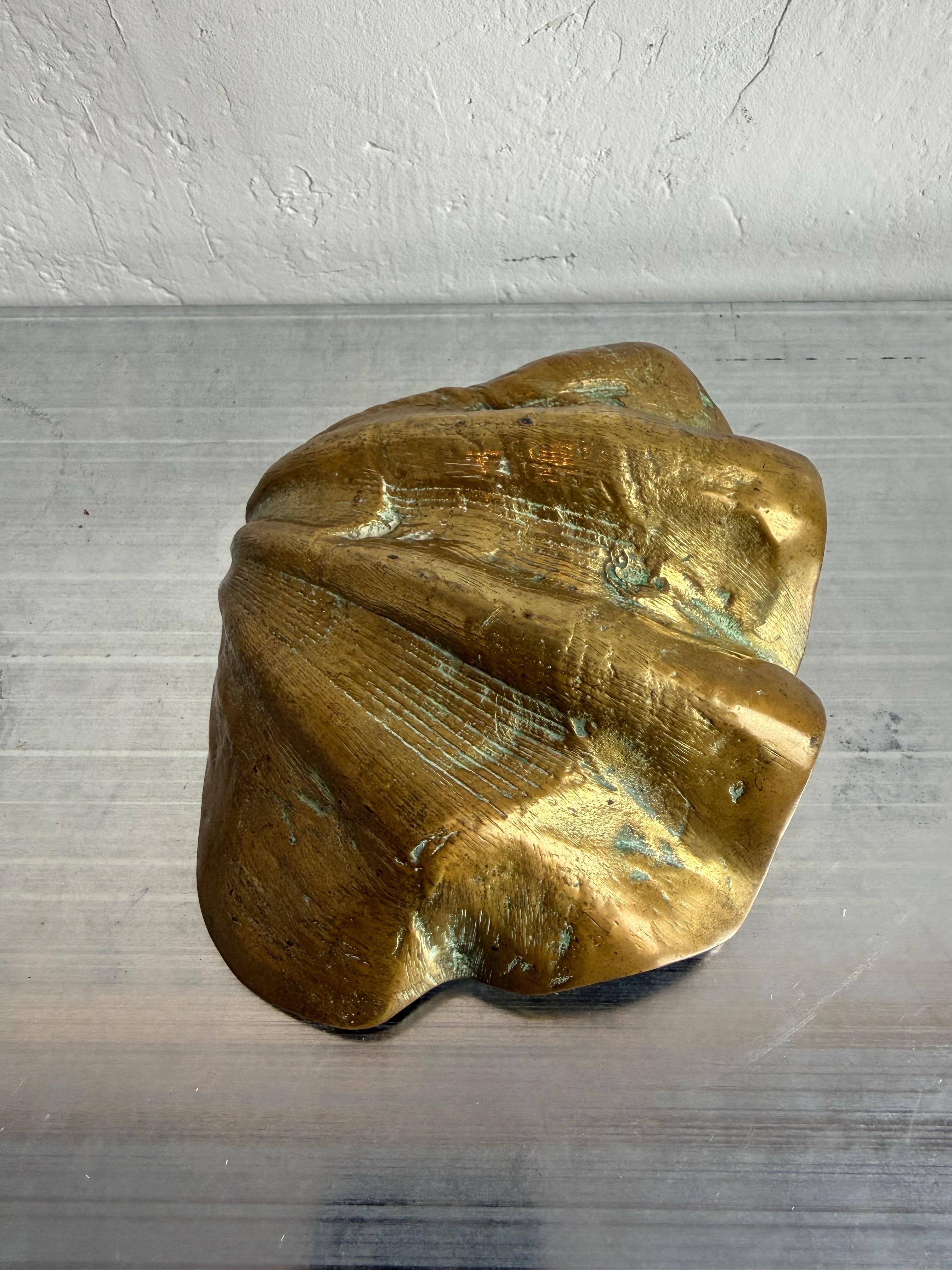 Brazilian Modern Bronze Clam Shell Ashtray or Catchall, 1960s For Sale 5