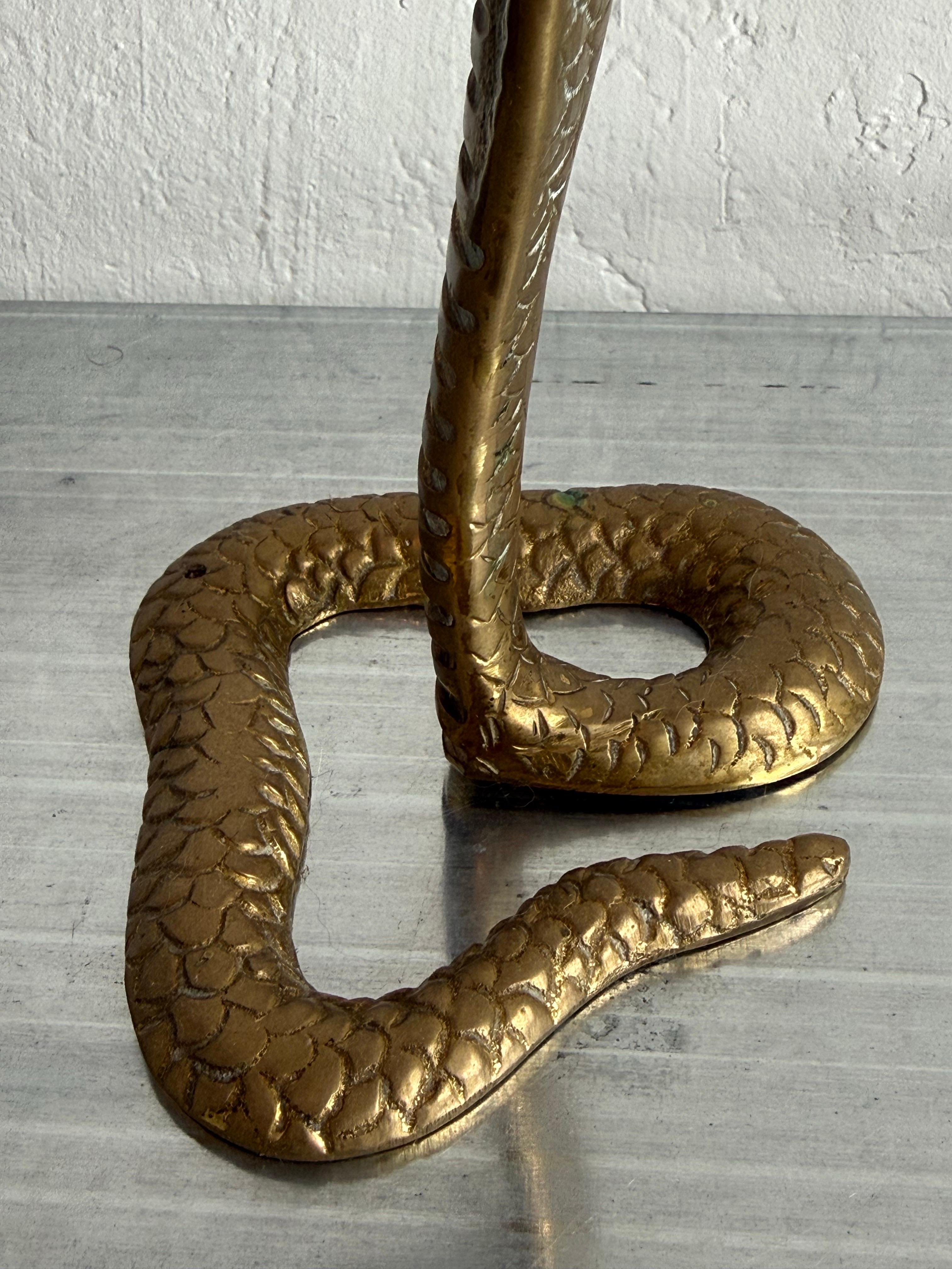 Scultura moderna brasiliana in bronzo a forma di serpente, anni '60 in vendita 8