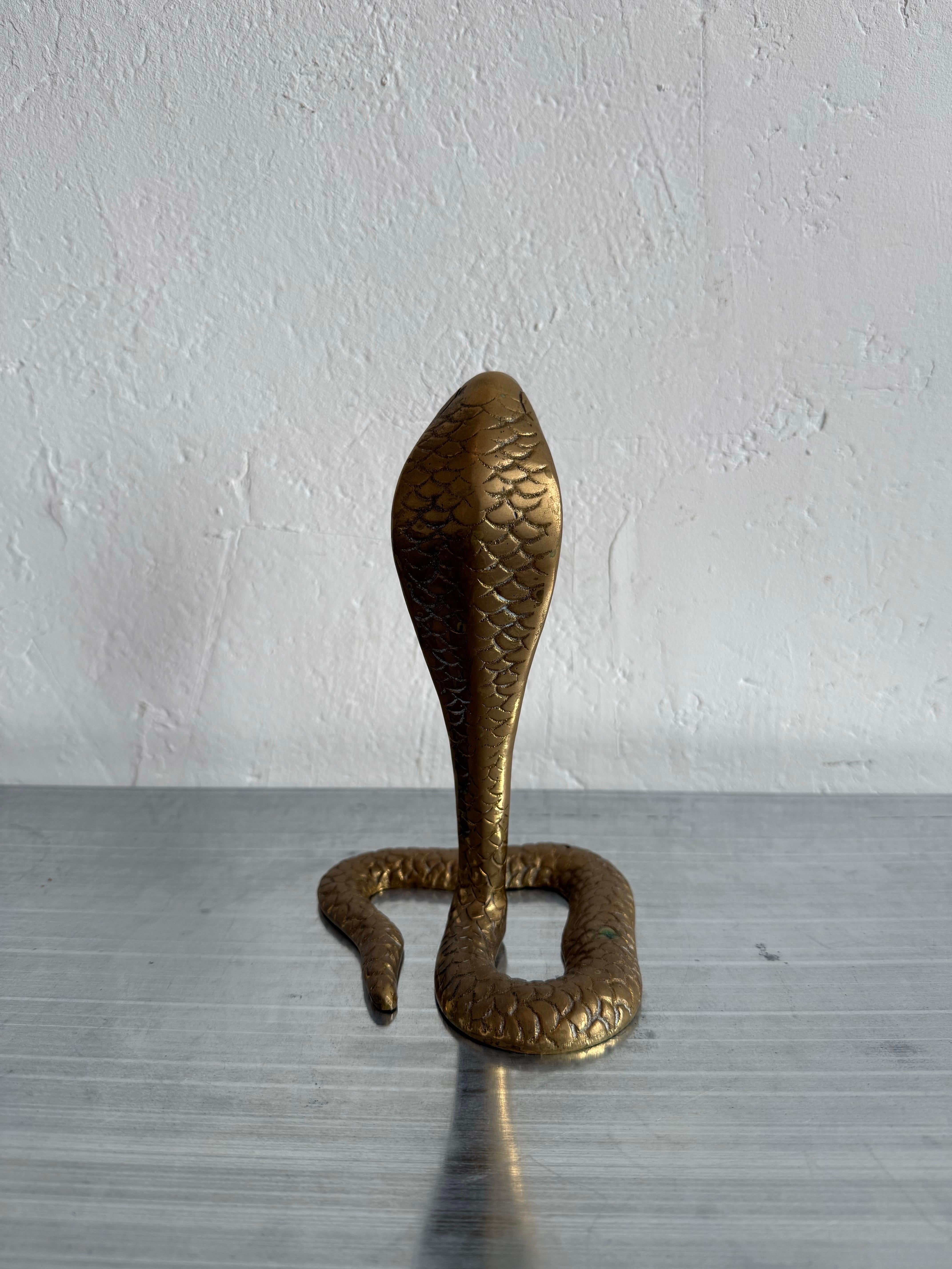 XX secolo Scultura moderna brasiliana in bronzo a forma di serpente, anni '60 in vendita
