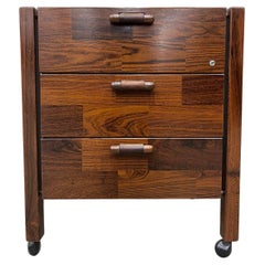Antique Brazilian Modern Cabinet with Three Drawers in Rosewood, Jorge Zalszupin, 1960s