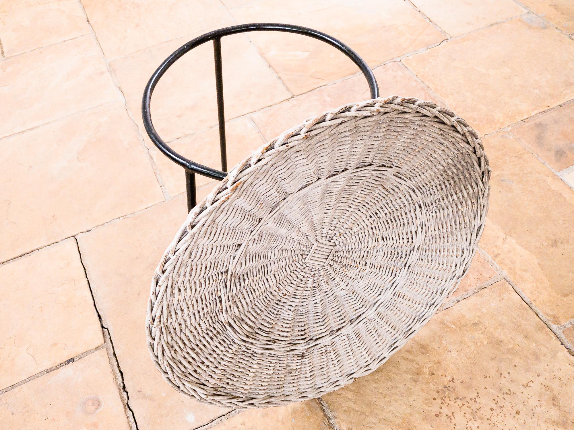 Brazilian Modern Catch-All in Iron & Reed, by Carlo Hauner for Móveis Artesanal 8