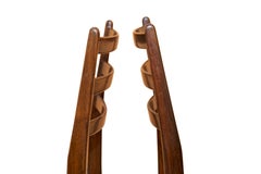 Brazilian Modern Chairs in Hardwood & Cane by Alexandre Rapoport, 1960s, Brazil