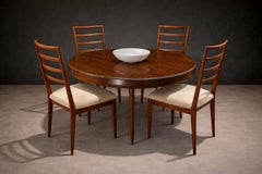 Brazilian Modern Chairs in Hardwood & Leather by Rino Levi, Brazil, 1960s