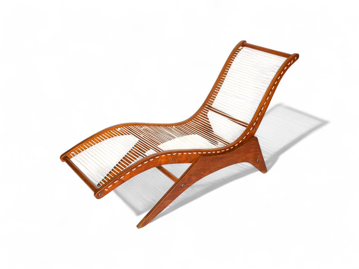 Chaise Lounge moderna brasiliana di Jose Zanine Caldas, 1950, Brasile in vendita 4