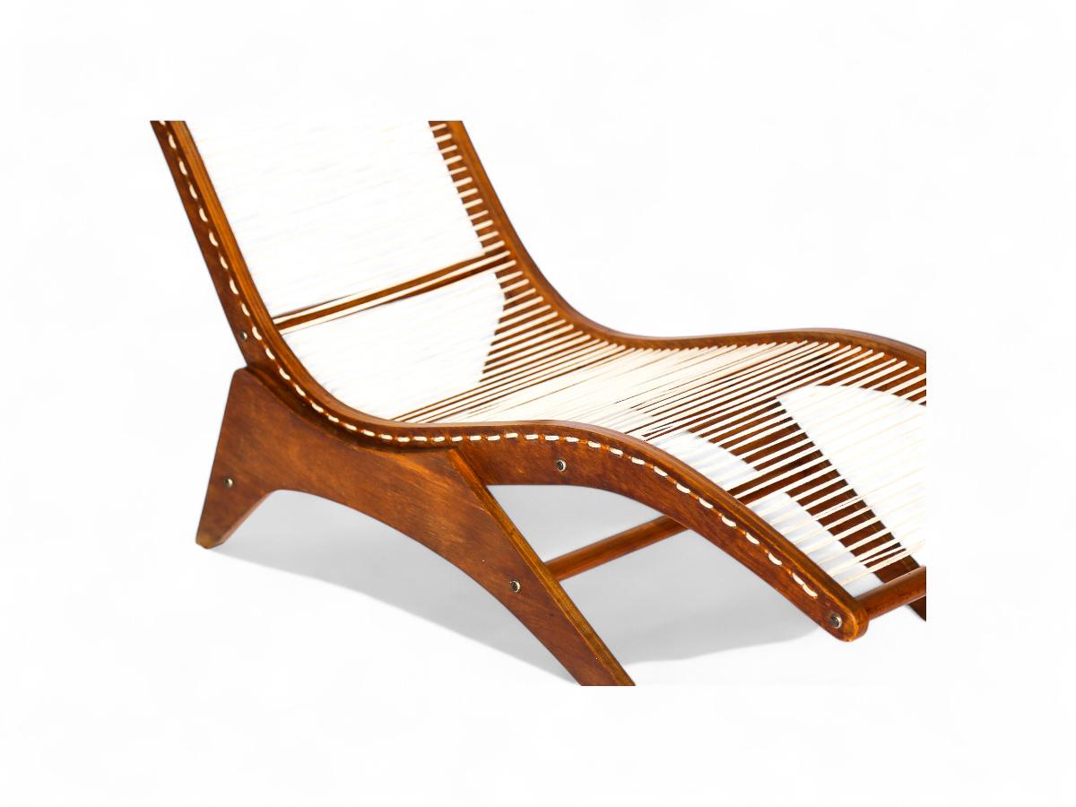 Chaise Lounge moderna brasiliana di Jose Zanine Caldas, 1950, Brasile in vendita 6