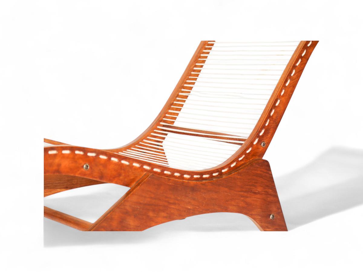 Chaise Lounge moderna brasiliana di Jose Zanine Caldas, 1950, Brasile in vendita 8
