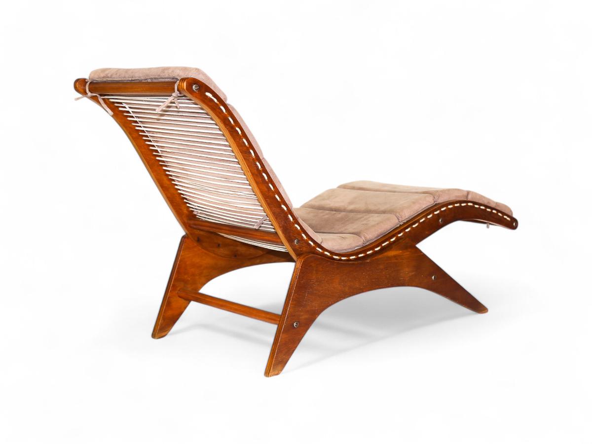 Brasiliano Chaise Lounge moderna brasiliana di Jose Zanine Caldas, 1950, Brasile in vendita
