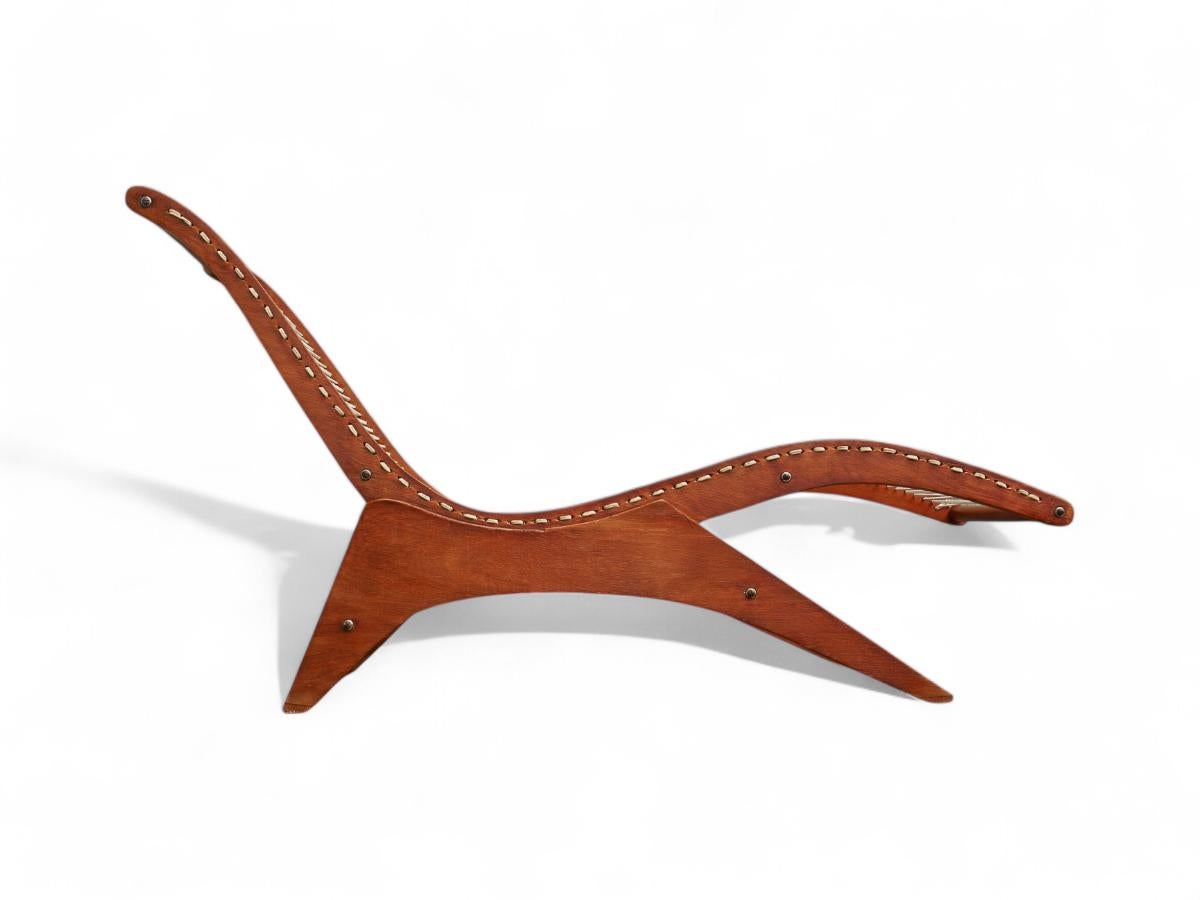 Chaise Lounge moderna brasiliana di Jose Zanine Caldas, 1950, Brasile In condizioni buone in vendita a New York, NY